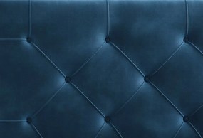 Posteľ Lusaka 180x200 cm, námornická modrá látka