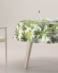 Obrus okrúhly farba produktu zelená látka vzorované