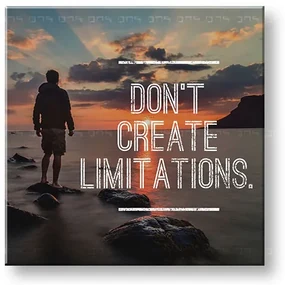 Motivačný obraz na stenu Don´t create limitations | rôzne rozmery