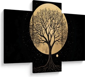 Obraz – Strom v zlatom splne I. (90x60 cm)