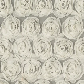 ZÁVES NA KRÚŽKOCH EVA MINGE ROSES2 140X250 CM KRÉMOVÁ