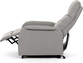 Autronic BONTEC Polohovacie kreslo, elektrické káblové ovládanie, krémová, látka, TV-5482 CRM2 Farba: Šedá