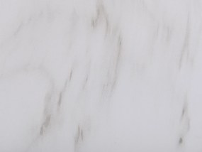 Sada 2 kvetináčov s mramorovým efektom ⌀ 23 cm biela LIMENARI Beliani