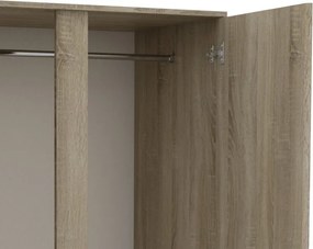 Šatníková skriňa Carlos, dub sonoma, 100 cm