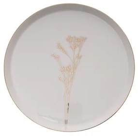 Jedálenská súprava 27 ks biela/zlatá/porcelán