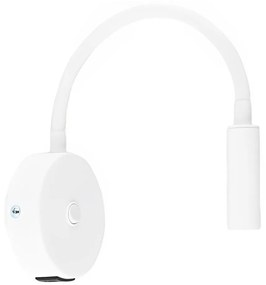 LED Nástenná lampa s USB portem LAGOS 1xG9/3W/5V biela