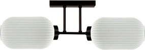 Dvojitá lampa s ryhovanými tienidlami Vilar K-5733