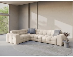 Béžová rohová pohovka (ľavý roh/do L) Kendal – Micadoni