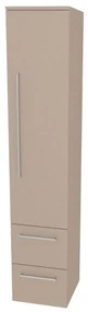 Mereo, Mereo Bino, kúpeľňová skrinka vysoká 163 cm, pravá, Multidecor, Šedý kameň, MER-CN698SEKA