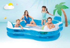 Intex Nafukovací záhradný bazén so sedátkami 229x229cm Intex 56475