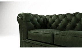 Tmavozelená zamatová pohovka 184 cm Cambridge - Ropez