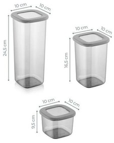 Plastové dózy v súprave 15 ks na potraviny Fresco – Hermia