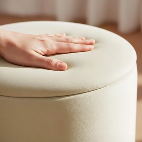 Taburet Lili s úložným prostorem kašmírový