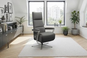 XXXLutz RELAXAČNÉ KRESLO, koža, antracitová Sit & More - Online Only obývacie izby - 00014402879M