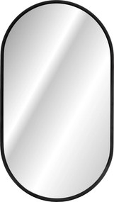 Comad Závesné zrkadlo s LED osvetlením Apollo Black 50x90 cm, čierna