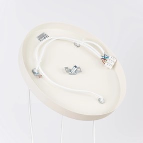 Závesné svietidlo Estria, 3x biele kovové tienidlo, be, o