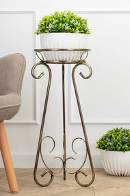 STOJAN NA KVETINÁČ FIORINA 66X30 CM ZLATÁ