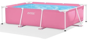 Obdĺžnikový rámový bazén 2,2x1,5x0,6 m ružový 28266NP