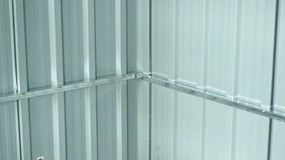 Záhradný domček BestBerg ZCH-6AB / 6,3 m² / 366 x 172 x 222 cm / sivá/biela