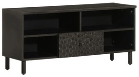 TV skrinka, čierna 100x33x46 cm, mangový masív 356835