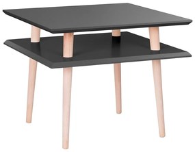 Grafitovosivý konferenčný stolík Ragaba Square, 55 x 55 cm