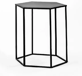 Tutumi Tutumi, Kávový - konferenčný stolík 46×46×55 cm SG1710-07, čierna, KRZ-16673