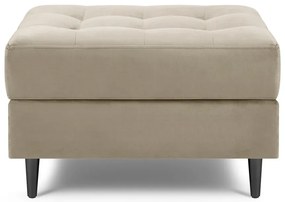 Béžová zamatová podnožka Milo Casa Santo