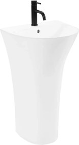 Rea Rita Slim, voľne stojace umývadlo 480x420x835mm, biela lesklá, REA-U9901
