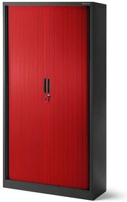 Kancelárska skriňa Damian kovová antracit/červená