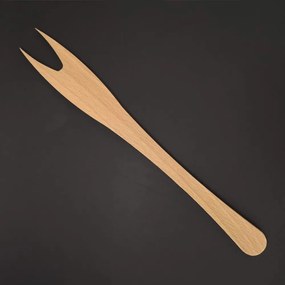 AMADEA Drevená vidlička, masívne drevo, dĺžka 25 cm