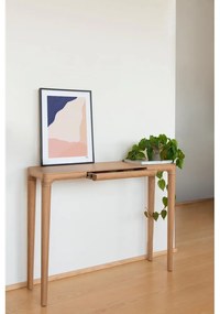 Konzolový stolík z dubového dreva v prírodnej farbe 12x110 cm Heart'n'Soul – UMAGE