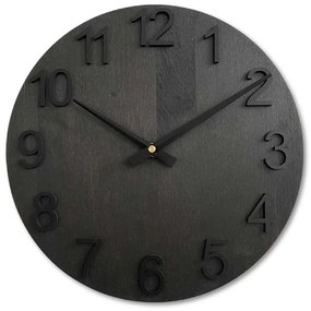 Dizajnové nástenné hodiny z masívneho dreva I SENTOP MAS017-3169-hands/black