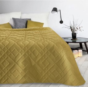 Prehoz na posteľ D91 ALARA 2 200X220 cm, horčicová