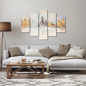 Obraz - Akvarelový les (150x105 cm)