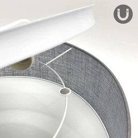 Stropné svietidlo SIRJA 2xE27/15W/230V priemer 45 cm sivé