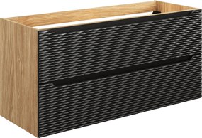 Comad Kúpeľňová skrinka pod umývadlo Ocean Black 120 čierna/dub olejovaný