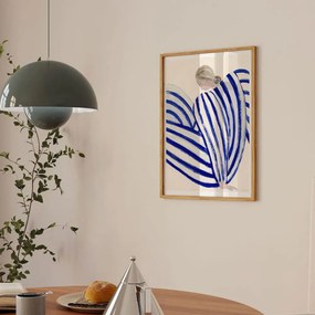 The Poster Club Plagát Blue Stripe At Concorde by Sofia Lind 50x70 cm