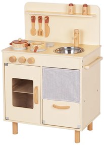 TookyToy Drevená detská kuchynka s príslušenstvom