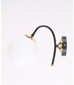 Biele/čierne nástenné svietidlo ø 15 cm Yoyo – Squid Lighting