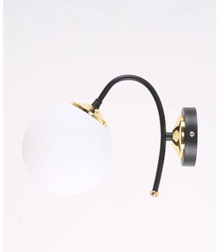 Biele/čierne nástenné svietidlo ø 15 cm Yoyo – Squid Lighting