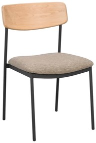 Jedálenská stolička v béžovo-prírodnej farbe v súprave 2 ks Maymont – Rowico