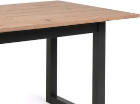 Rozkladací jedálenský stôl Denver 160x90 cm, dub artisan/antracit