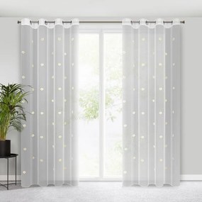 ZÁCLONA ELSA 140X250 CM BIELA