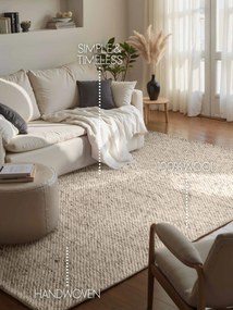 ELLE Decoration, Kusový koberec Lyon Beans 106316 Natural Cream Brown z kolekce Elle, 140x200, hnedá, obývacia izba