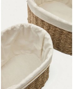 Košíky z morskej trávy v súprave 2 ks 35x25x25 cm Tossa – Kave Home