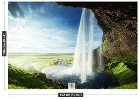 Fototapeta Vliesová Islandský vodopád 312x219 cm