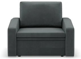 Kreslo ORBIT Kronos rozkladacie, tmavosivé