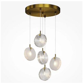 Maytoni MOD254PL-05BS - Luster na lanku FROZEN 5xG4/28W/230V mosadz