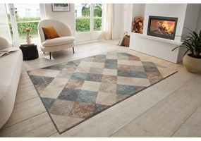 Modrý/béžový koberec 160x235 cm Terrain – Hanse Home