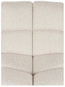 Krémové otočné kreslo z textílie buklé Bros – White Label